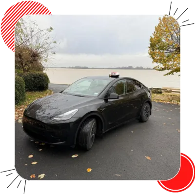 Taxi conventionne 33 Gironde tesla berline